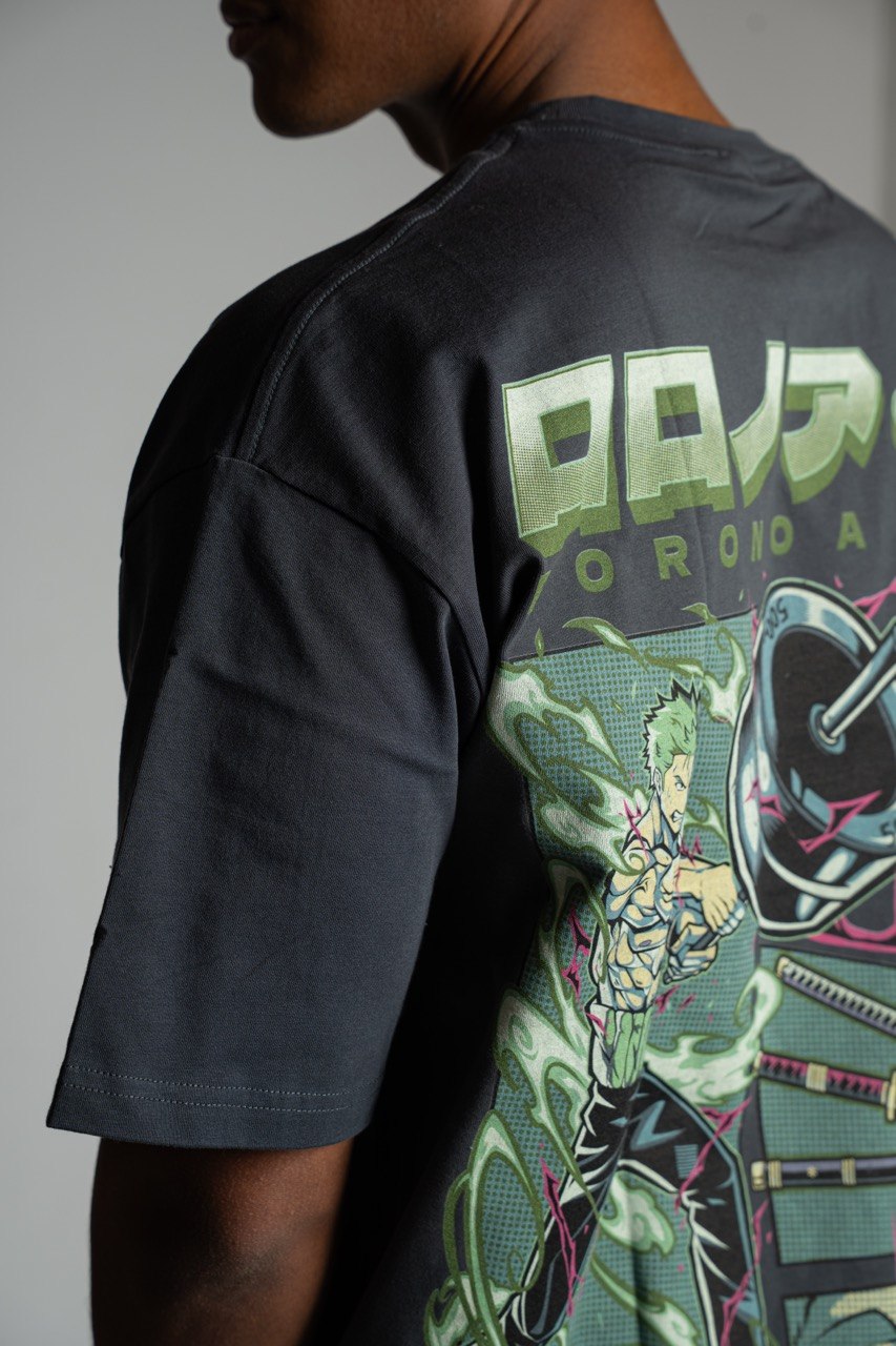 Zoro t shirt gray